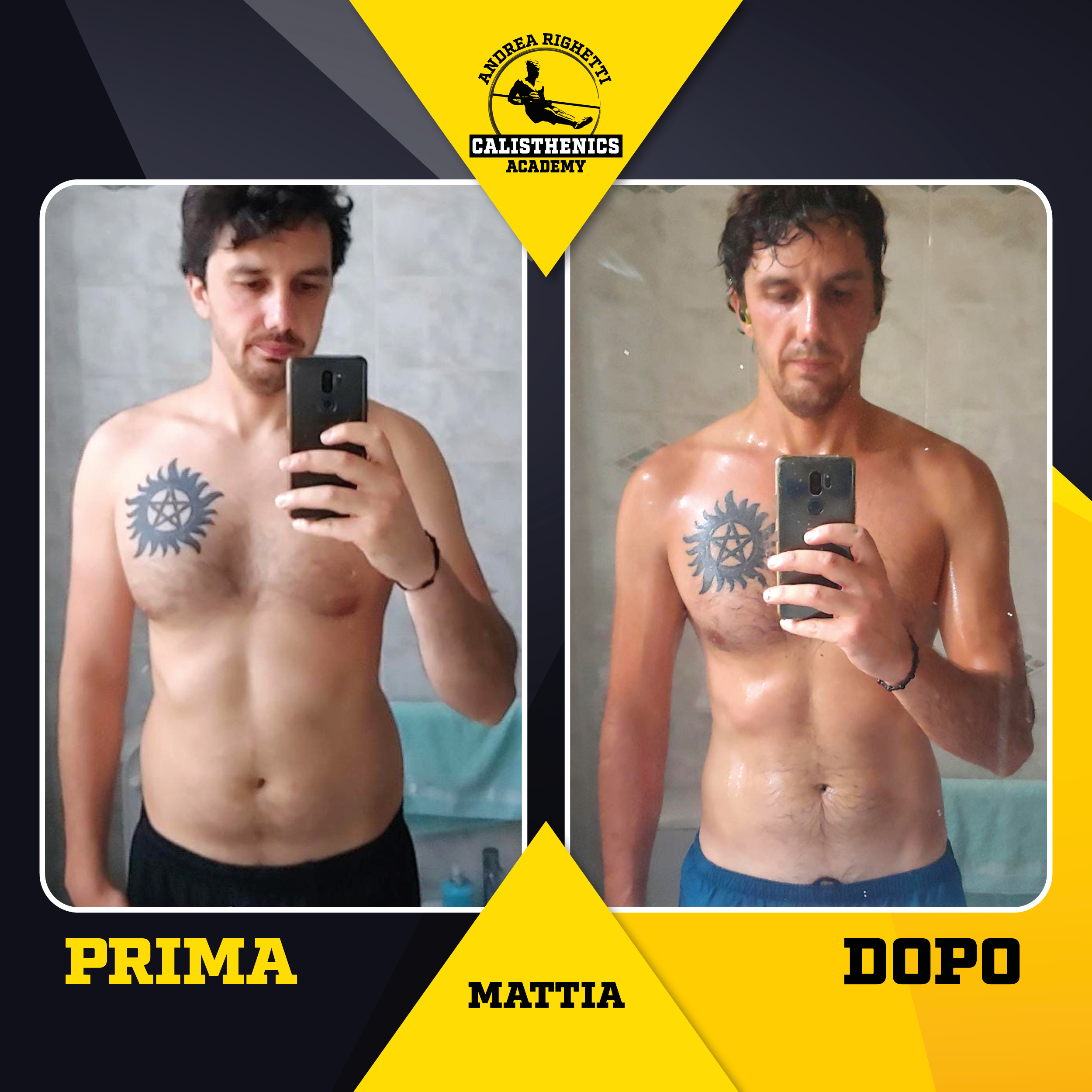 Prima e Dopo Mattia Banterle